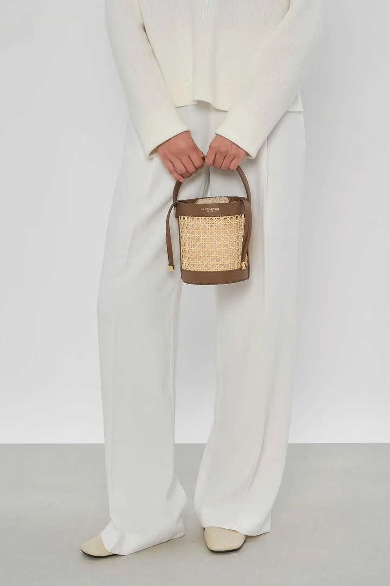 Petit sac seau - Cannage Rotin
