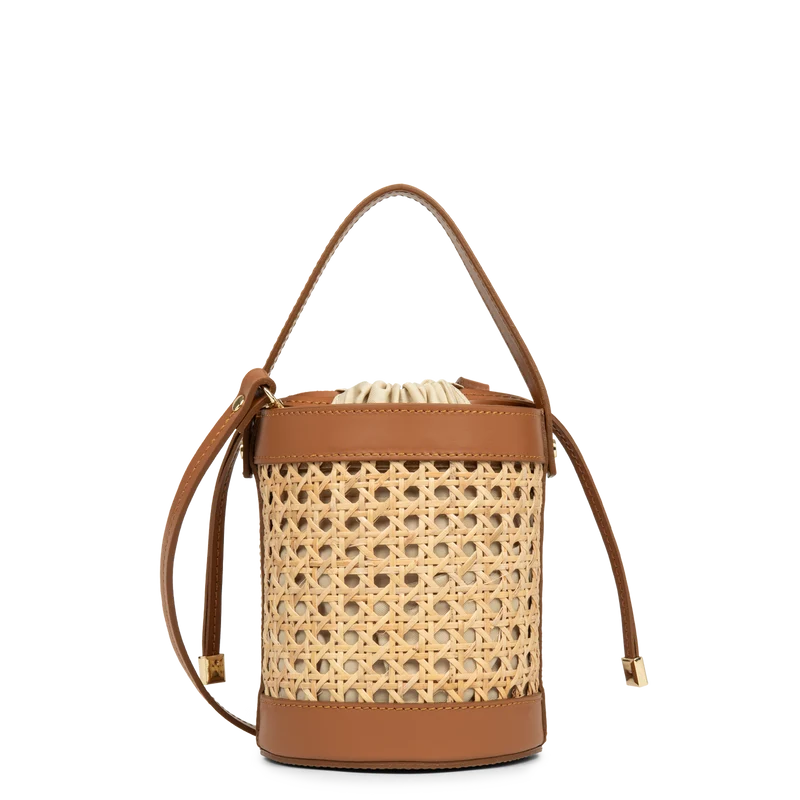 Petit sac seau - Cannage Rotin