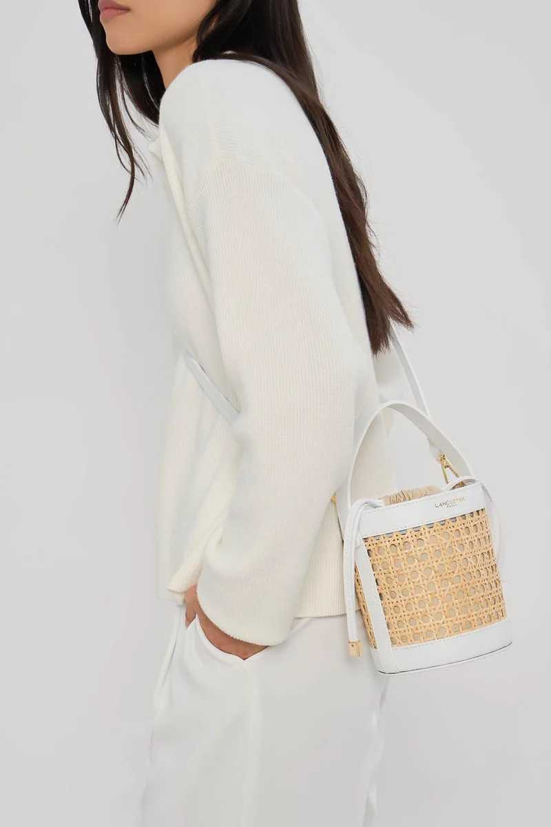 Petit sac seau - Cannage Rotin