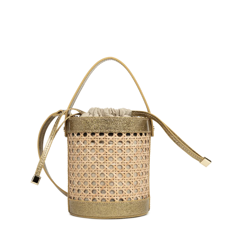 Petit sac seau - Cannage Rotin