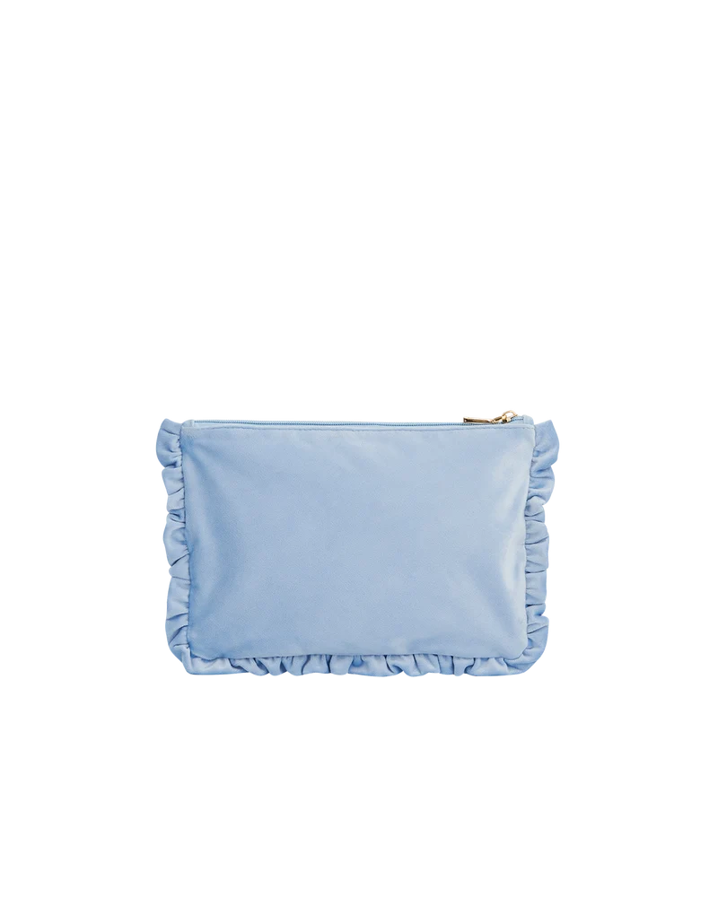 Fable England x Peter Rabbit Blue Velvet Embroidered Pouch