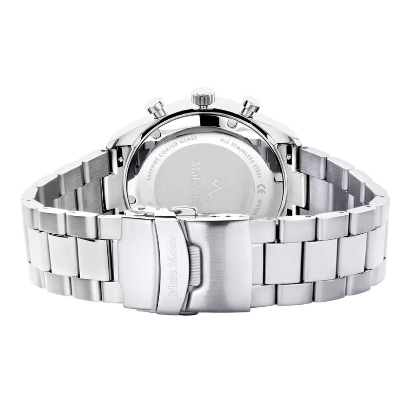 Mats Meier Arosa Racing Hommes Montre Argent MM50009