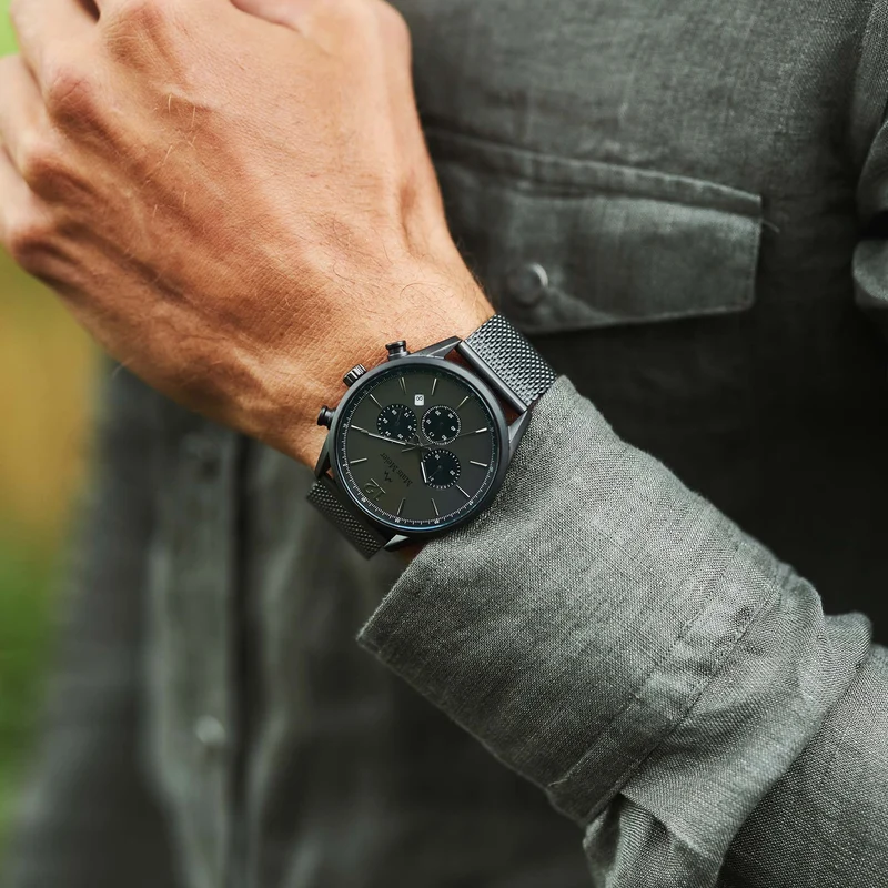 Mats Meier Grand Cornier Hommes Montre Gris MM00125