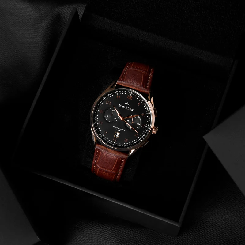 Mats Meier Mont Vélan Hommes Montre Marron MM10001