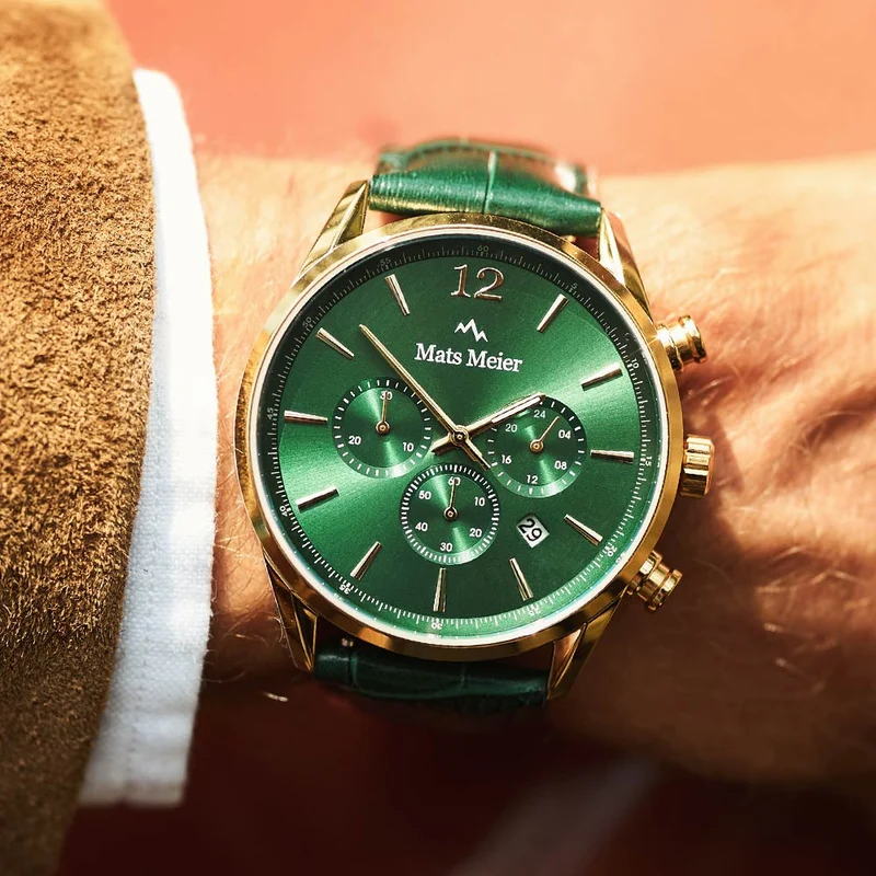 Mats Meier Grand Cornier Hommes Montre Vert MM00122