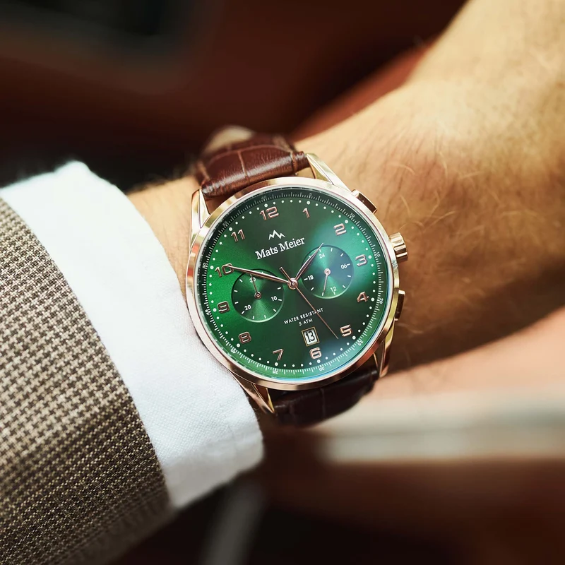 Mats Meier Mont Vélan Hommes Montre Marron MM10002