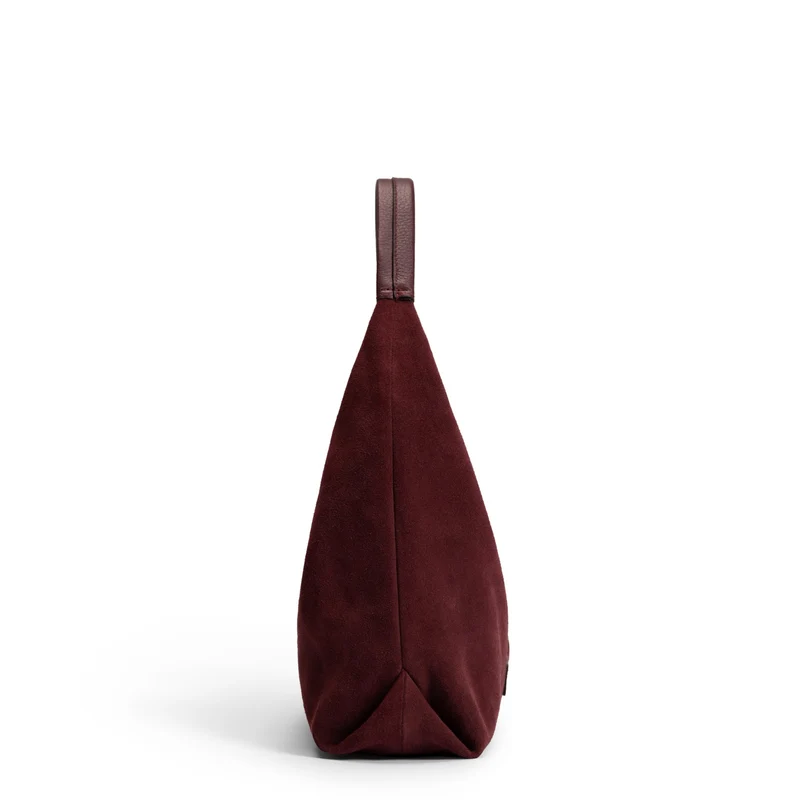 Isabel Bernard Honoré Grace Mini sac à main en suède bordeaux IB21132-152