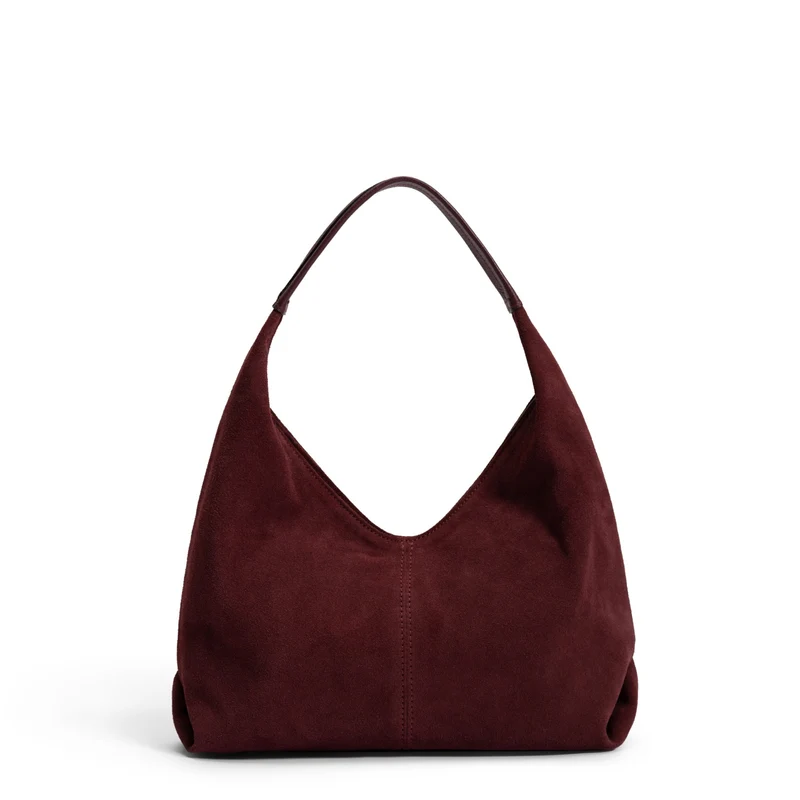 Isabel Bernard Honoré Grace Mini sac à main en suède bordeaux IB21132-152