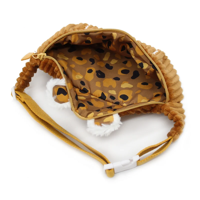 Sac banane en velours côtelé Spéculos le tigre