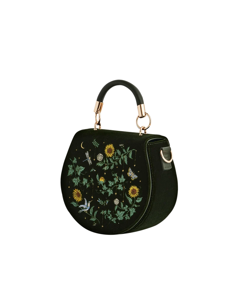 Charlotte Sunflower Top Handle Bag