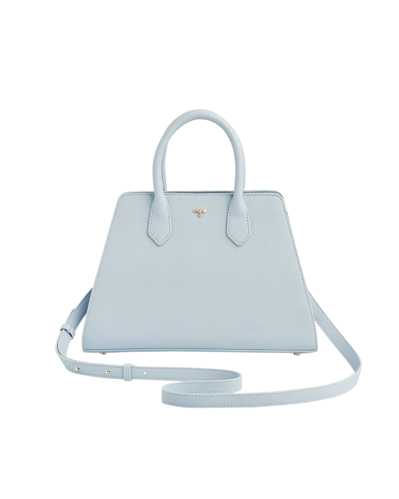 Blue Structured Tote Bag Medium