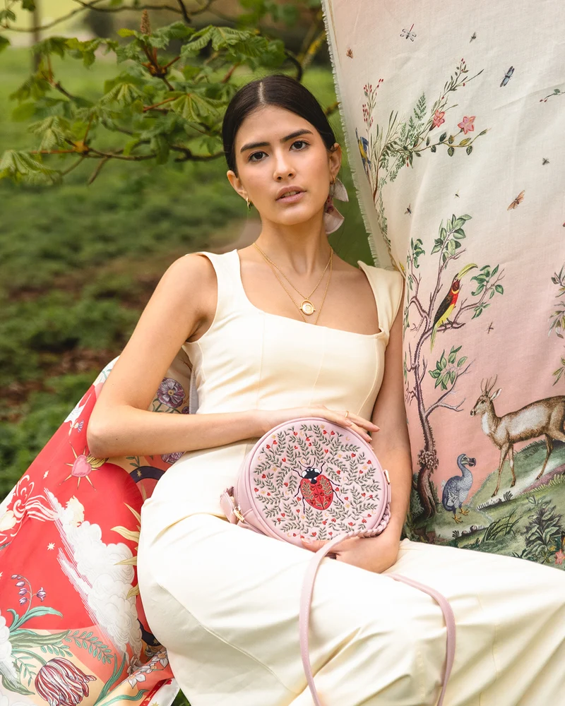 Pink Chloe Ladybird Circle Bag