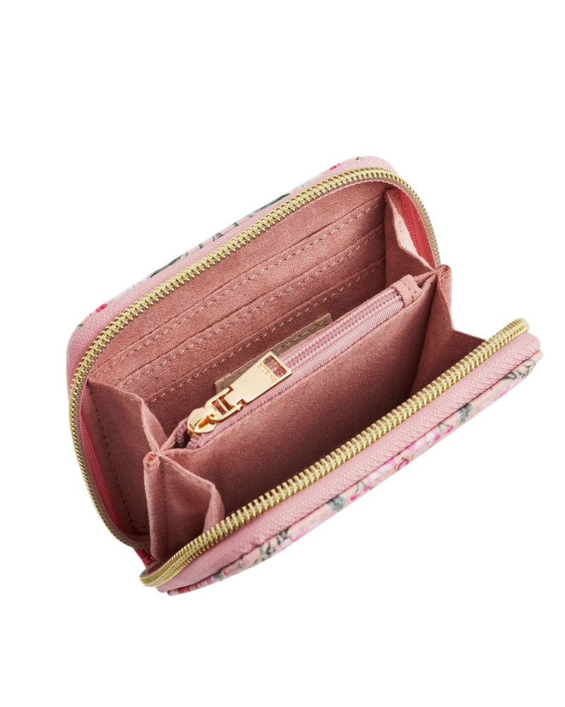 Penelope Pink Floral Heart Small Purse