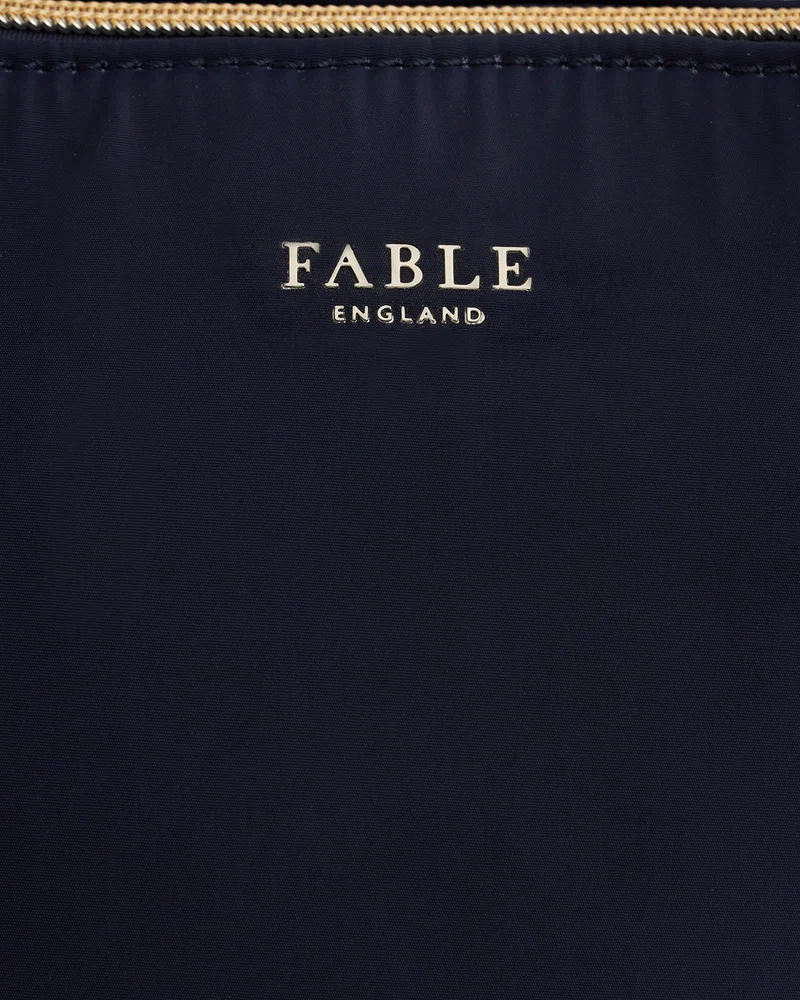 Navy Passion Flower Grab Tote