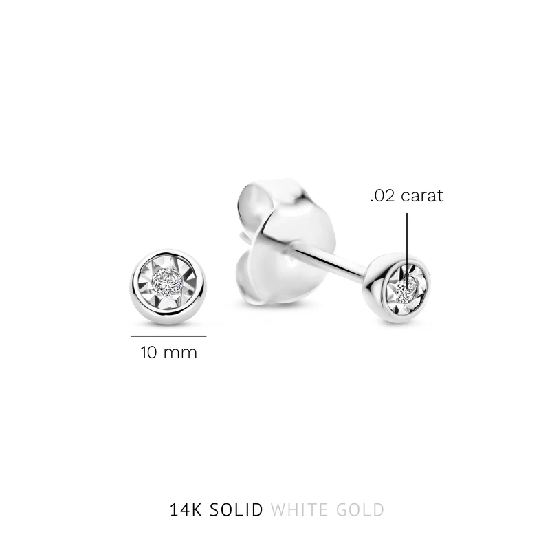 Isabel Bernard De la Paix Boucles d'oreilles Or blanc 14 carats IBD360023