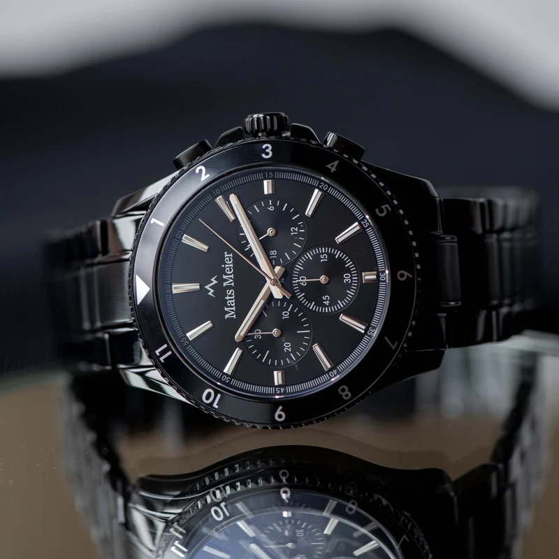 Mats Meier Ponte dei Salti Chronograph Men Watch Black MM00511