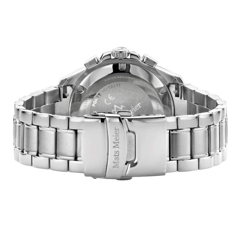 Mats Meier Ponte Dei Salti Hommes Montre Argent MM00507