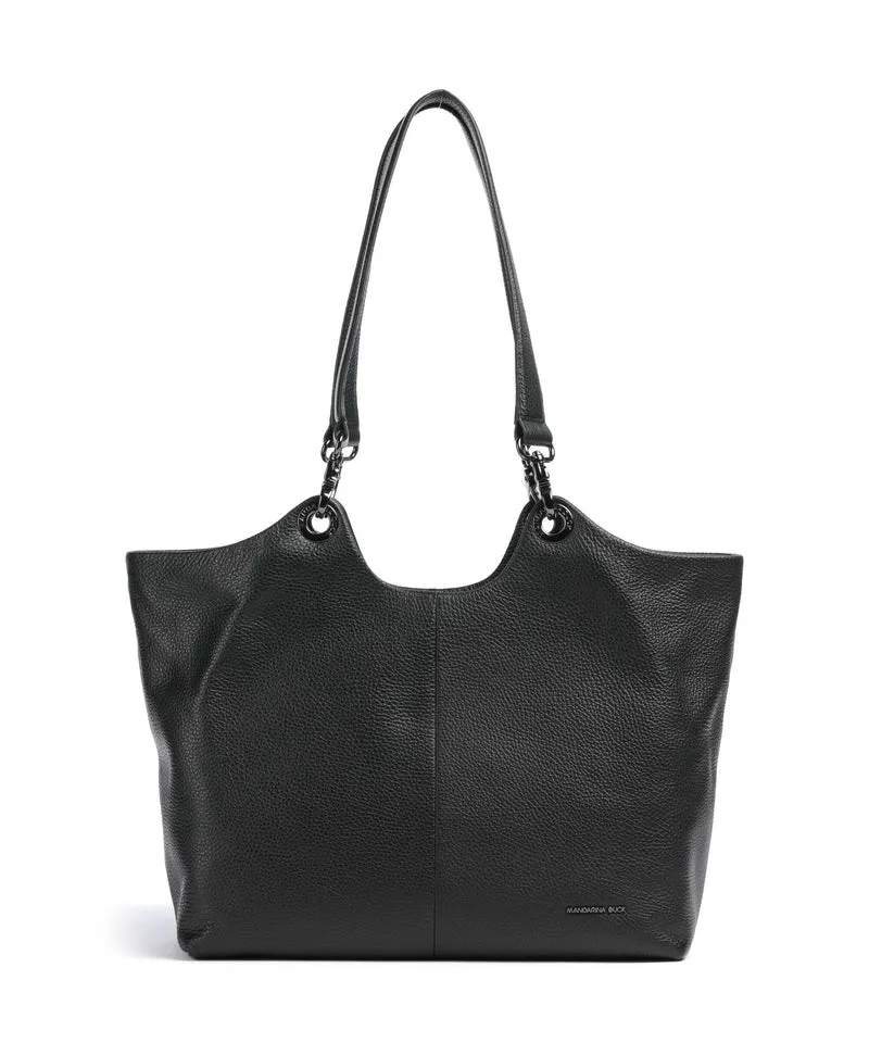 Mandarina Duck Mellow Leather Cabas nero