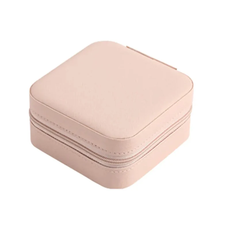 Boîte à Bijoux Voyage Carrée | Rangement Sécurisé Zippé