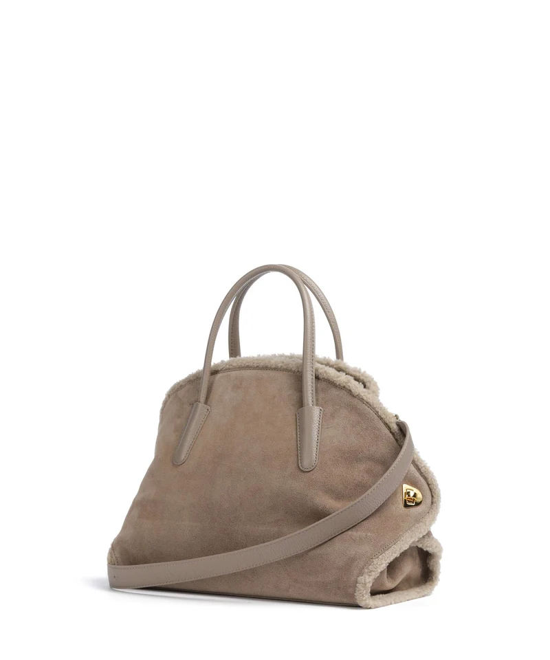 Coccinelle Tylde Suede Sac à main warm taupe