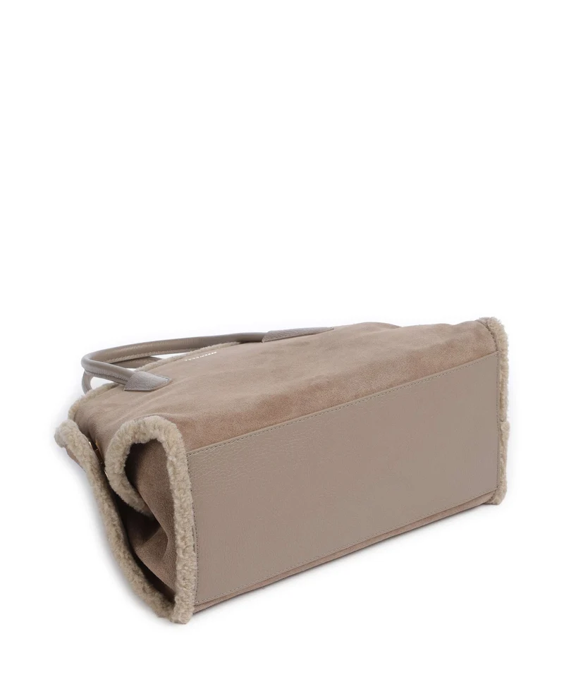 Coccinelle Tylde Suede Sac à main warm taupe