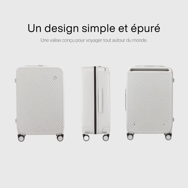Valise Cabine Acceptée en Cabine | Abriquée Partir Composite Tricouche Haut 2