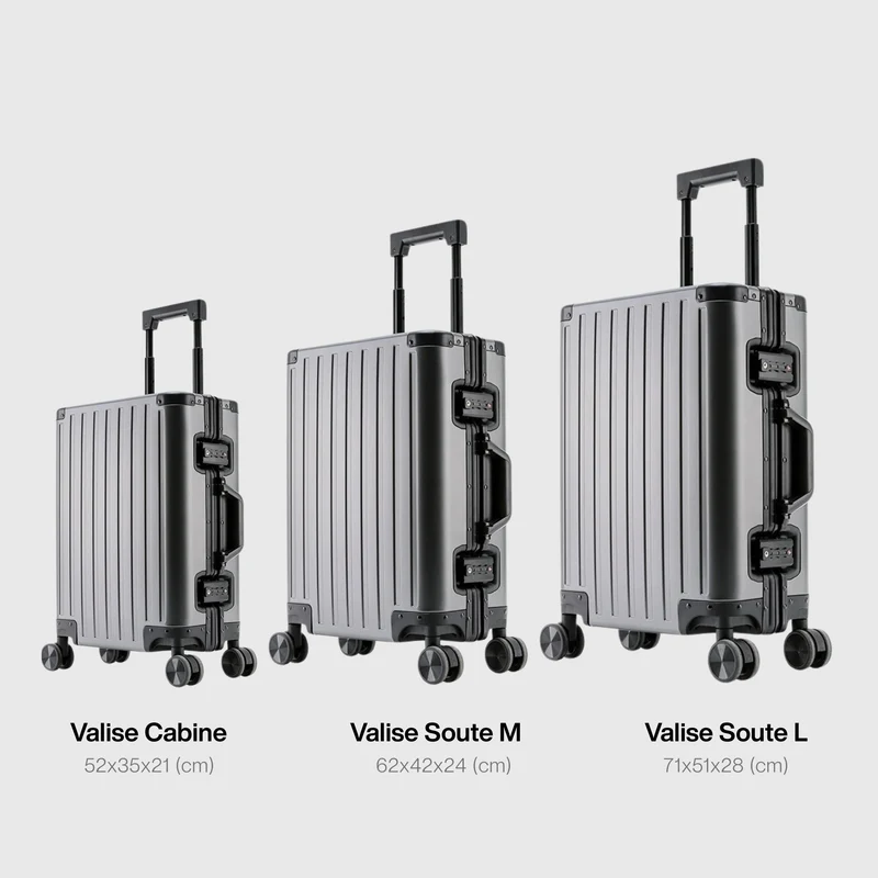 Valise Aluminium Voyage | Coque Rigide Tsa Sécurisée