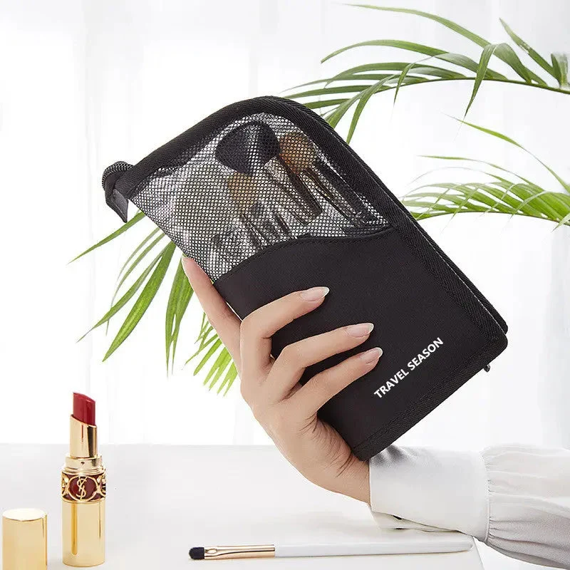 Trousse Pinceaux Maquillage Voyage | Nylon Waterproof Compacte