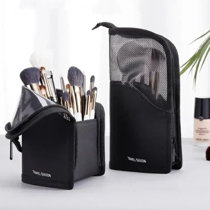 Trousse Pinceaux Maquillage Voyage | Nylon Waterproof Compacte