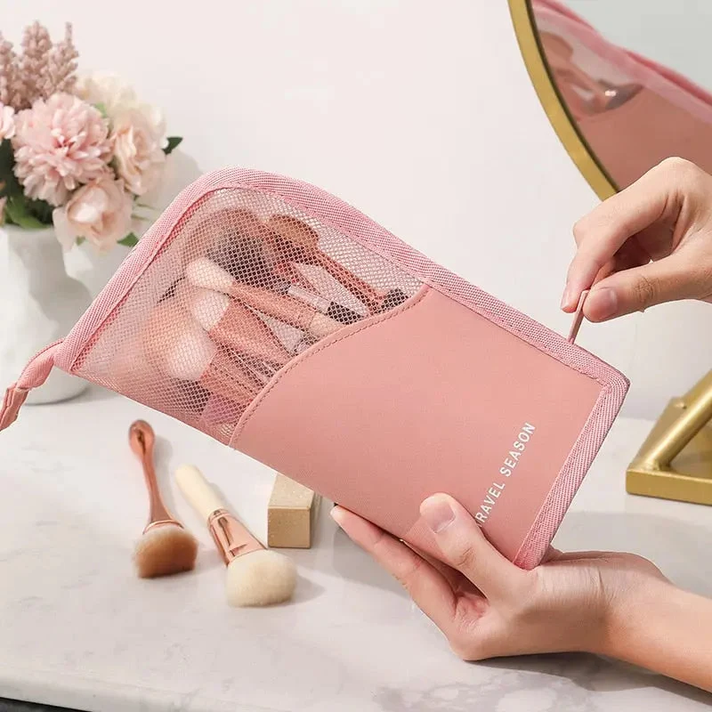 Trousse Pinceaux Maquillage Voyage | Nylon Waterproof Compacte