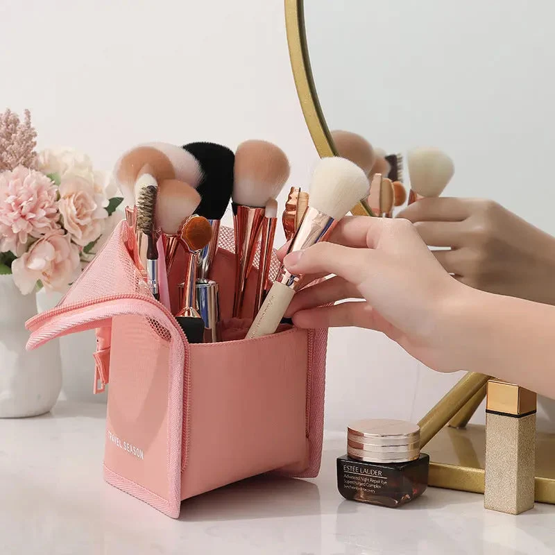 Trousse Pinceaux Maquillage Voyage | Nylon Waterproof Compacte
