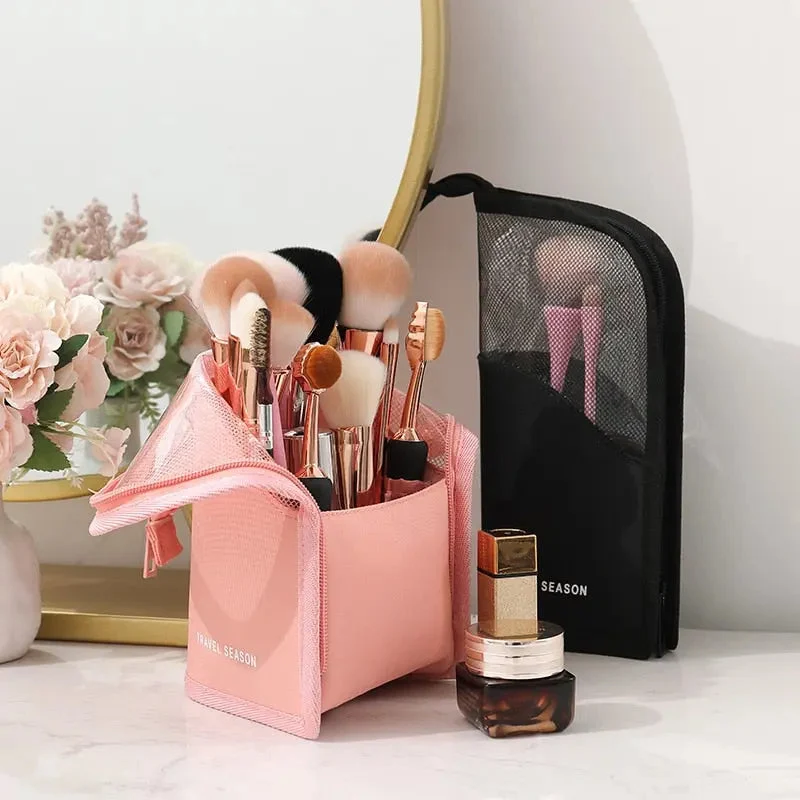 Trousse Pinceaux Maquillage Voyage | Nylon Waterproof Compacte