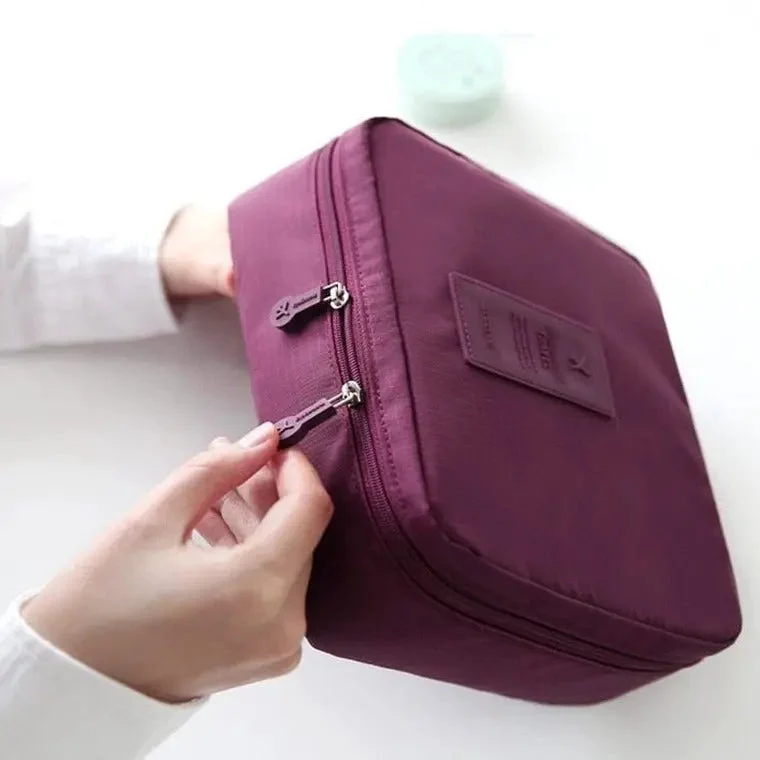 Trousse Maquillage Voyage | Nylon Imperméable Coloré