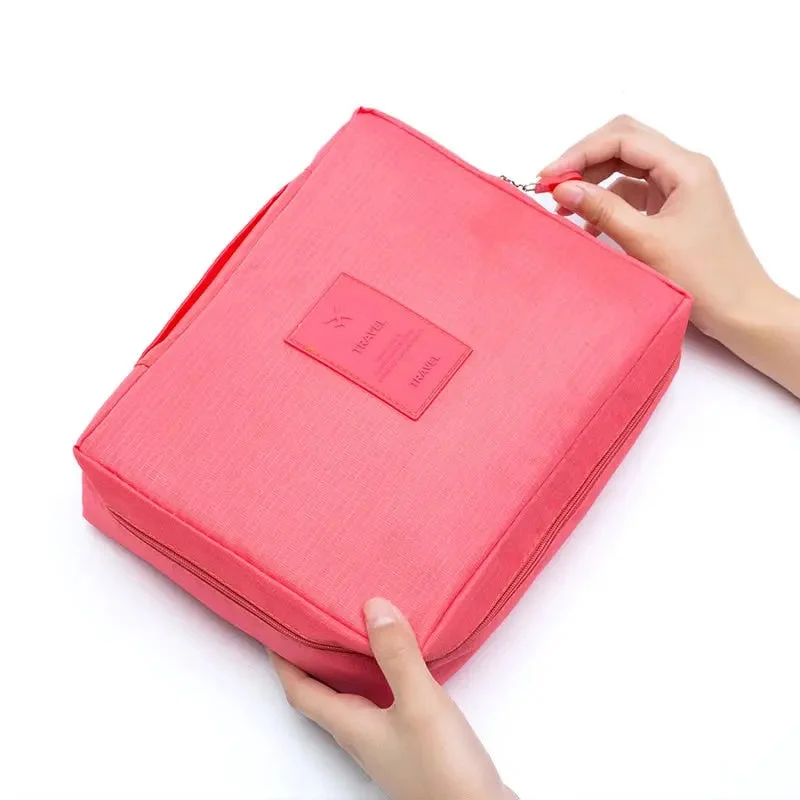 Trousse Maquillage Voyage | Nylon Imperméable Coloré