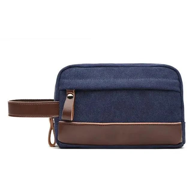 Trousse de Toilette Voyage Vintage | Canvas Résistant et Spacieux