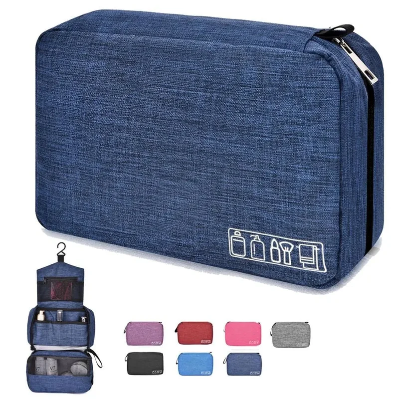 Trousse de Toilette Voyage Suspendue | Nylon Oxford Compact