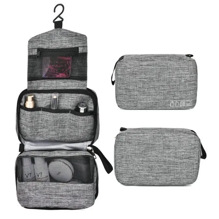 Trousse de Toilette Voyage Suspendue | Nylon Oxford Compact