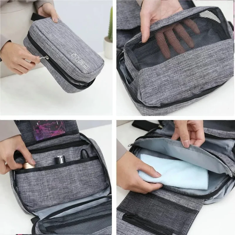 Trousse de Toilette Voyage Suspendue | Nylon Oxford Compact