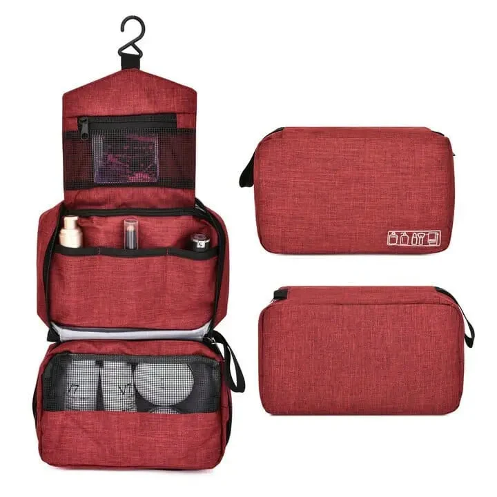 Trousse de Toilette Voyage Suspendue | Nylon Oxford Compact