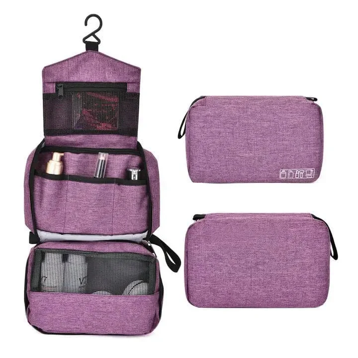 Trousse de Toilette Voyage Suspendue | Nylon Oxford Compact