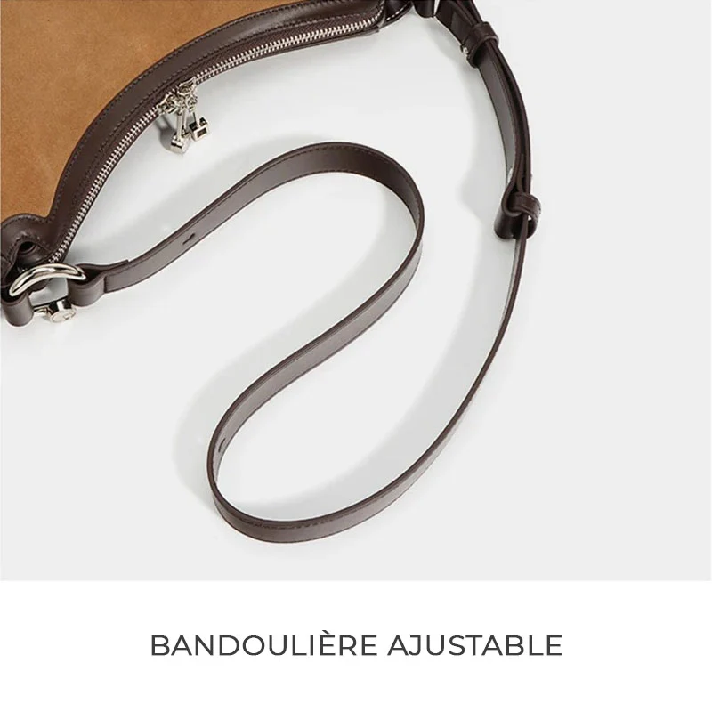Lou sac demi lune bandoulière