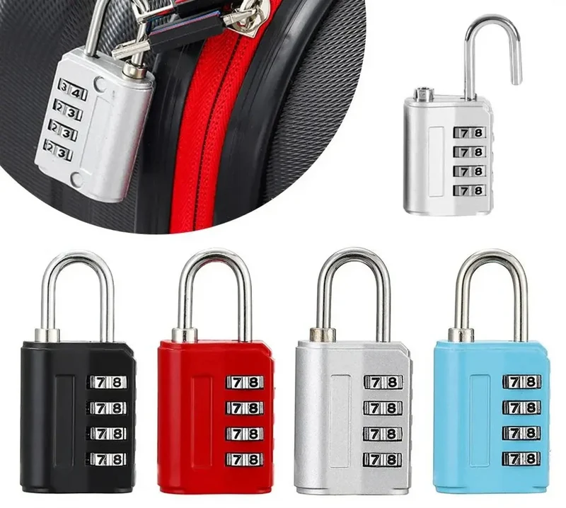 Cadenas à Code Valise 4 Chiffres | Sécurité Personnalisable Robuste