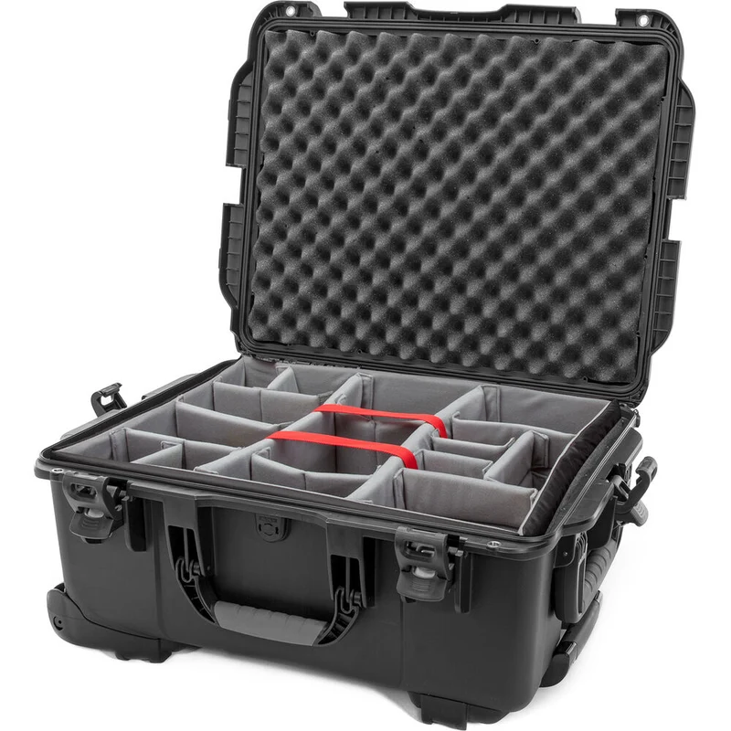 Valise Rigide à roulettes Nanuk 955 avec Séparateurs rembourrés (Noir)