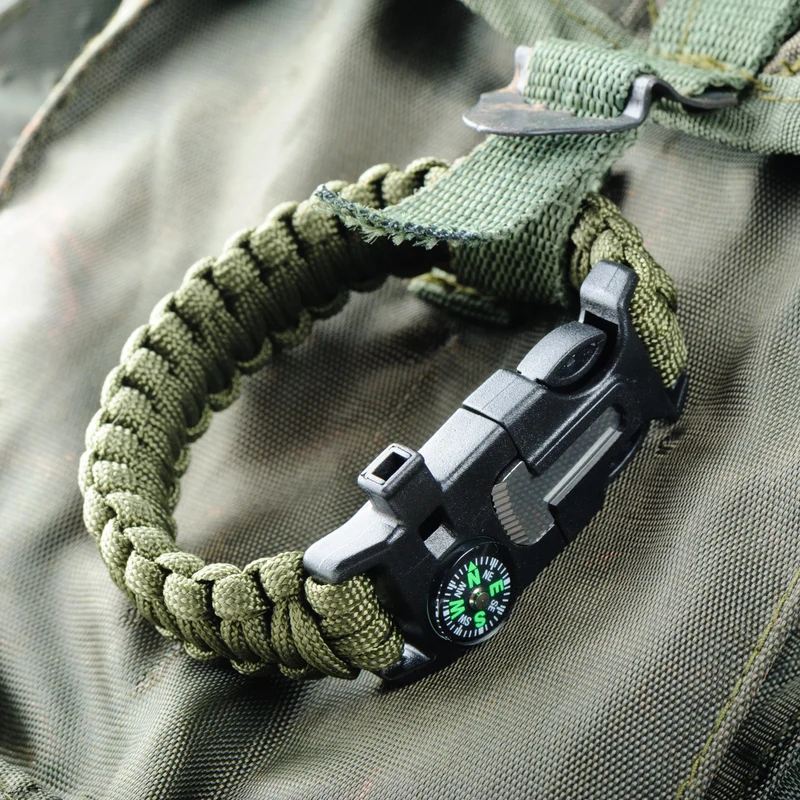 Bracelet de Survie Multifonction | Outils Tactiques pour Urgence