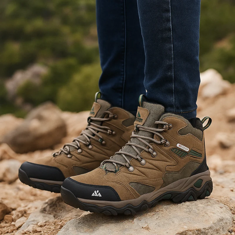 Bottines Randonnée Homme | Semelle Crantée Haute Adhérence