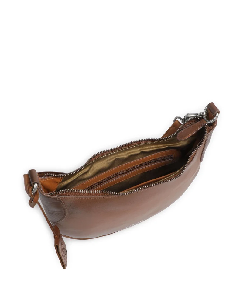 Burkely Ledger Sac porté épaule cognac