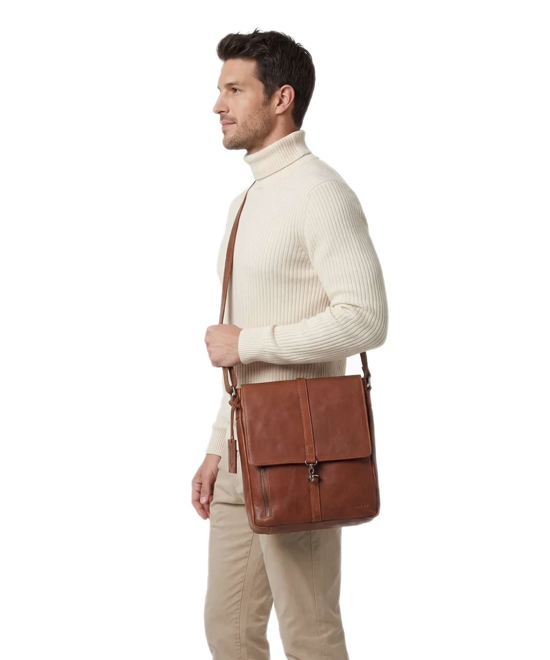 Burkely Antique Avery Sac porté épaule cognac