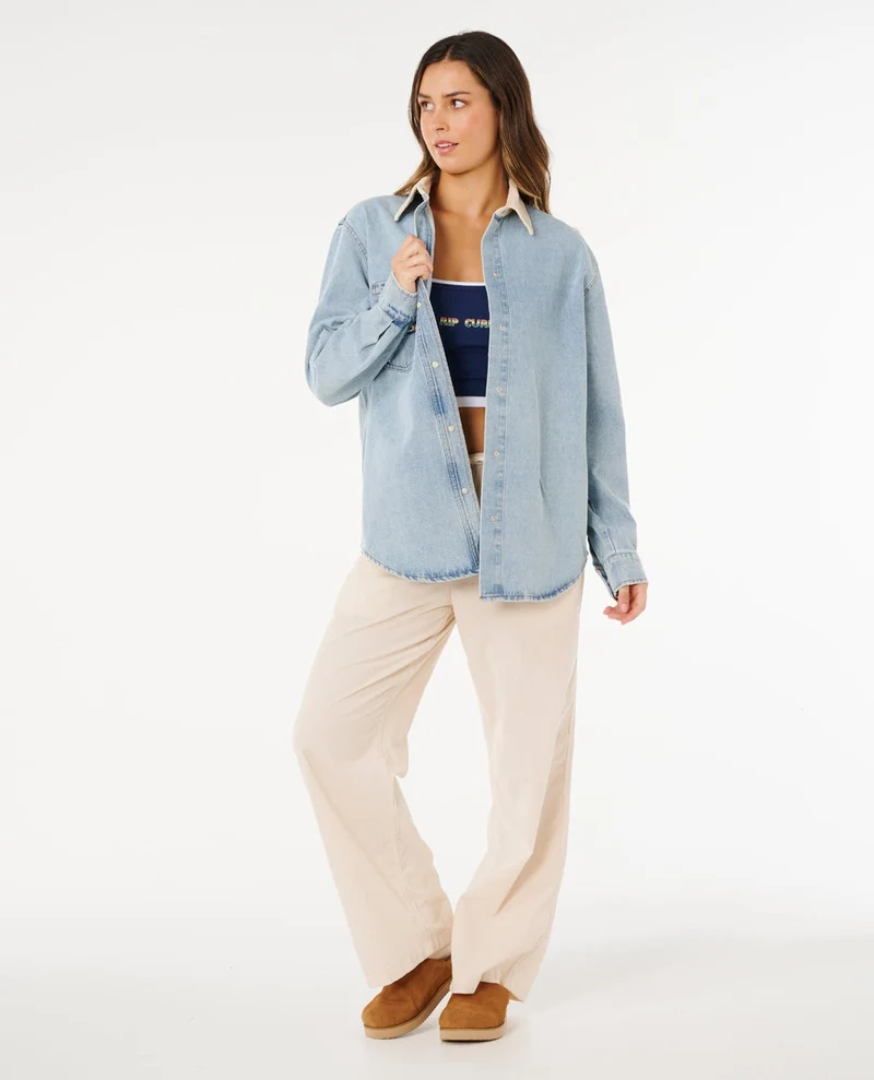 Surf Side Relaxed Denim Shirt