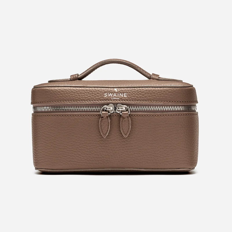 Trousse de toilette moyenne - Taupe