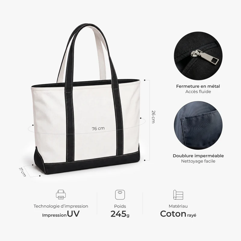 Cadeau Pour Professeur - Tote Bag En Toile Personnalisable